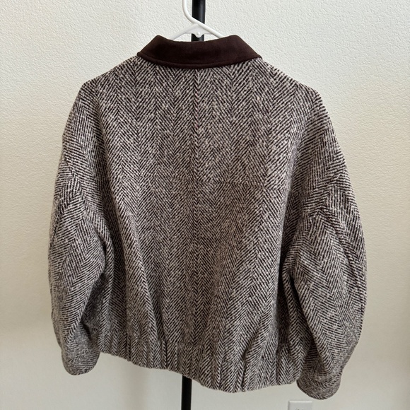 Fabrique Tweed Bomber Jacket Size S - Picture 6 of 6